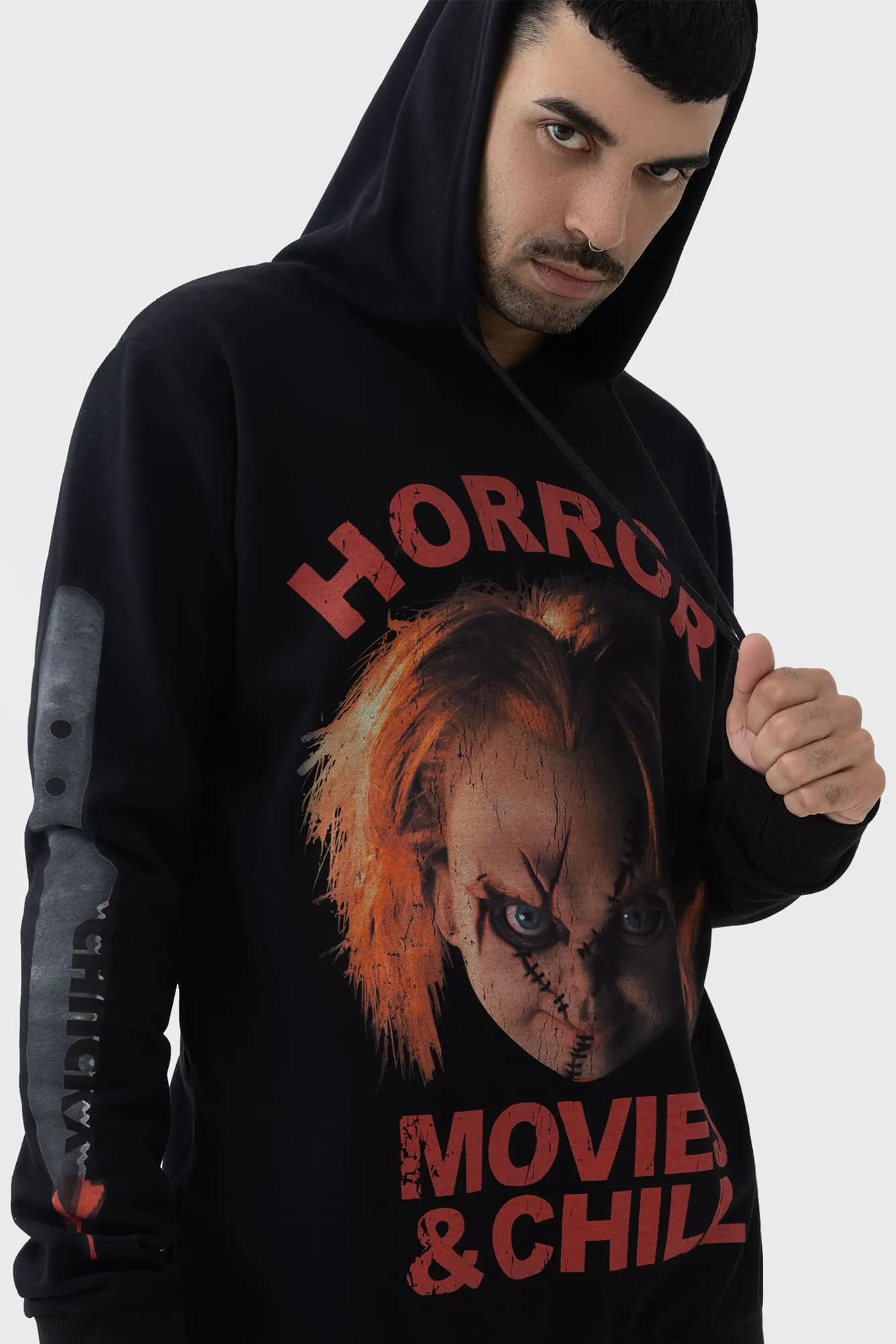 Farewell Pal Hoodie Floral Print Kangaroo Pocket Style