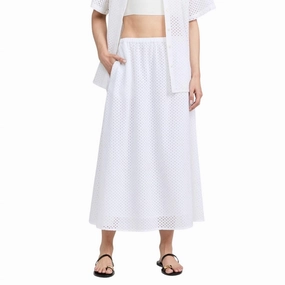Women's Portola Maxi Skirt In White Street Ready
