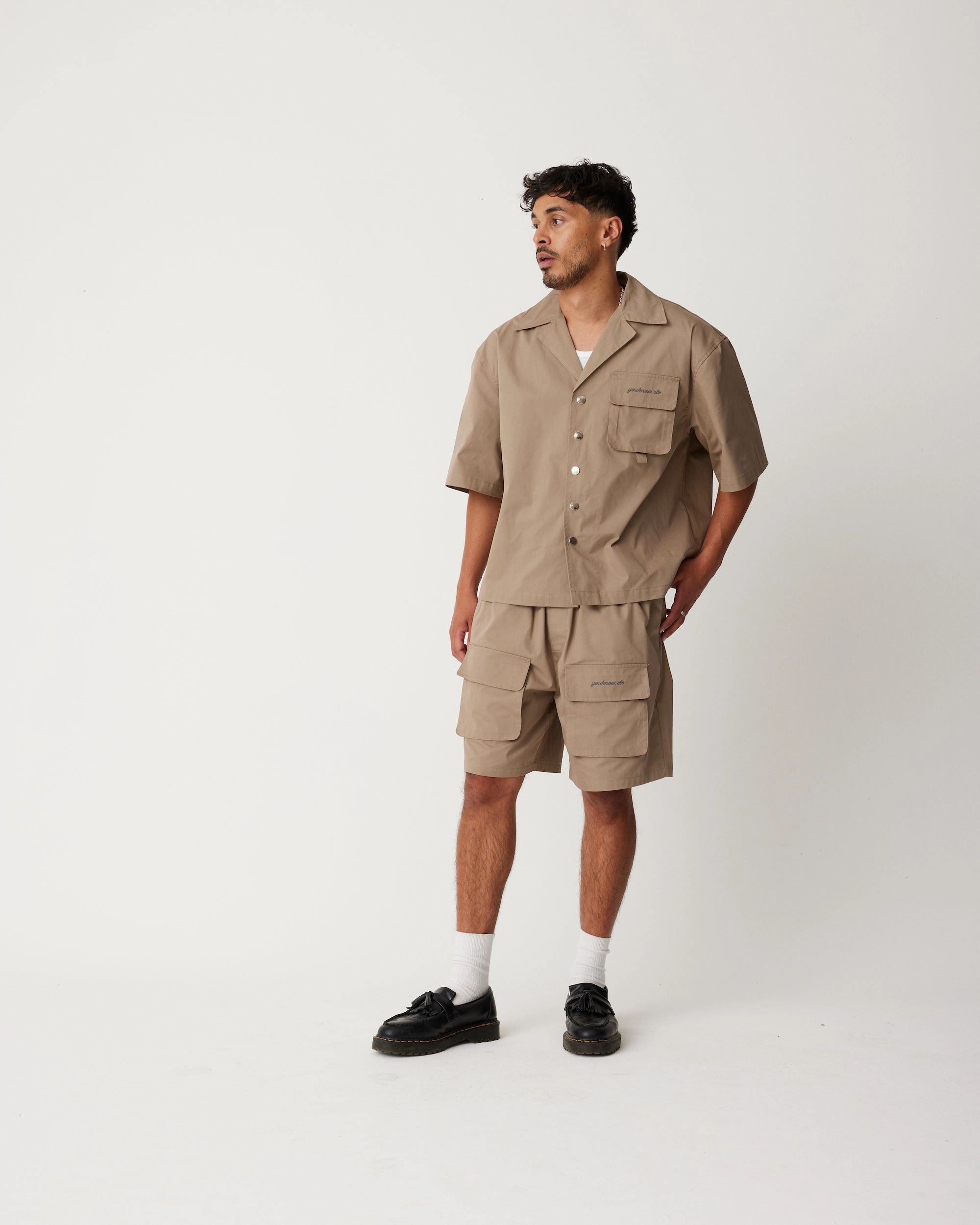 tropical style Formal Occasion Utility Shorts | Cargo