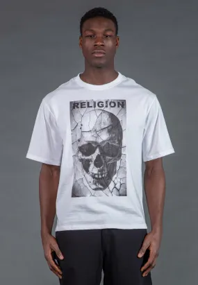 CRACK T-SHIRT WHITE Soft and Relaxed