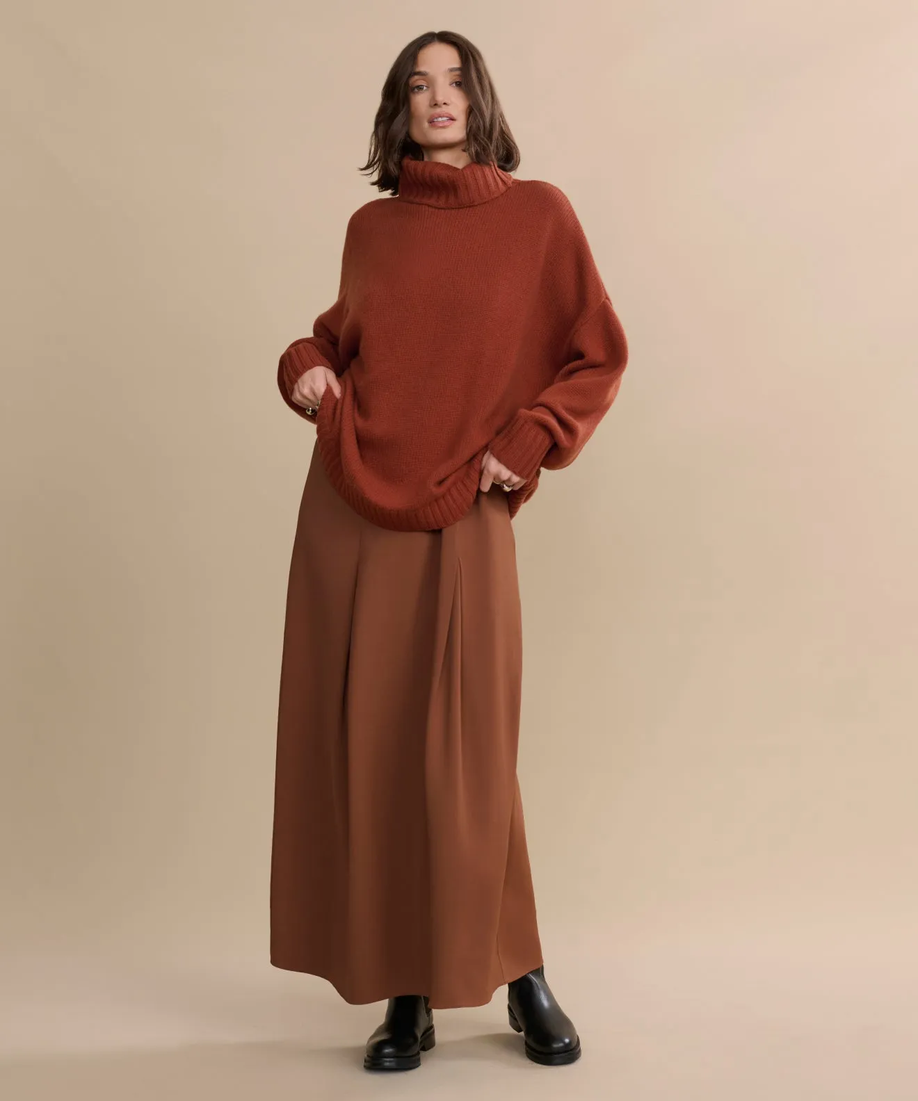 NoSnag Surface Cashmere Porter Turtleneck