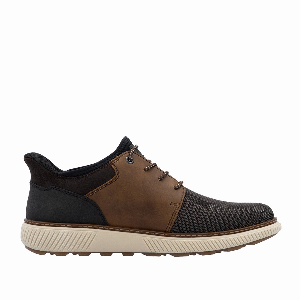 Foot Vent Friction Reduction Coating Mens Rieker Stan 57 in Schwarz-Braun/Noce