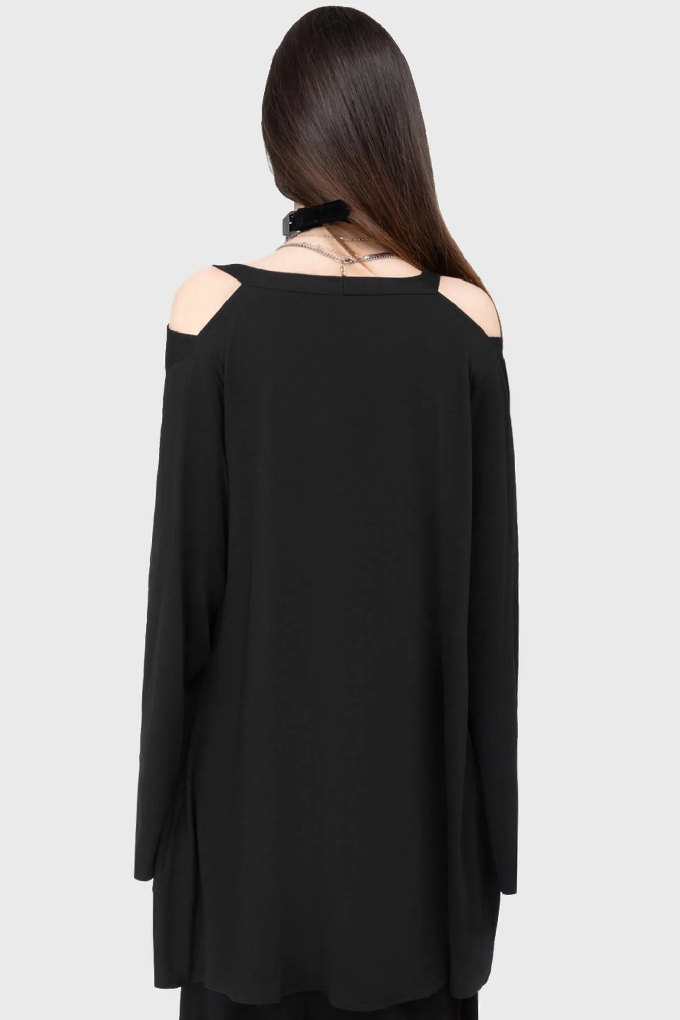Non Bulky Profile Pattern Print Verdigris Cloak
