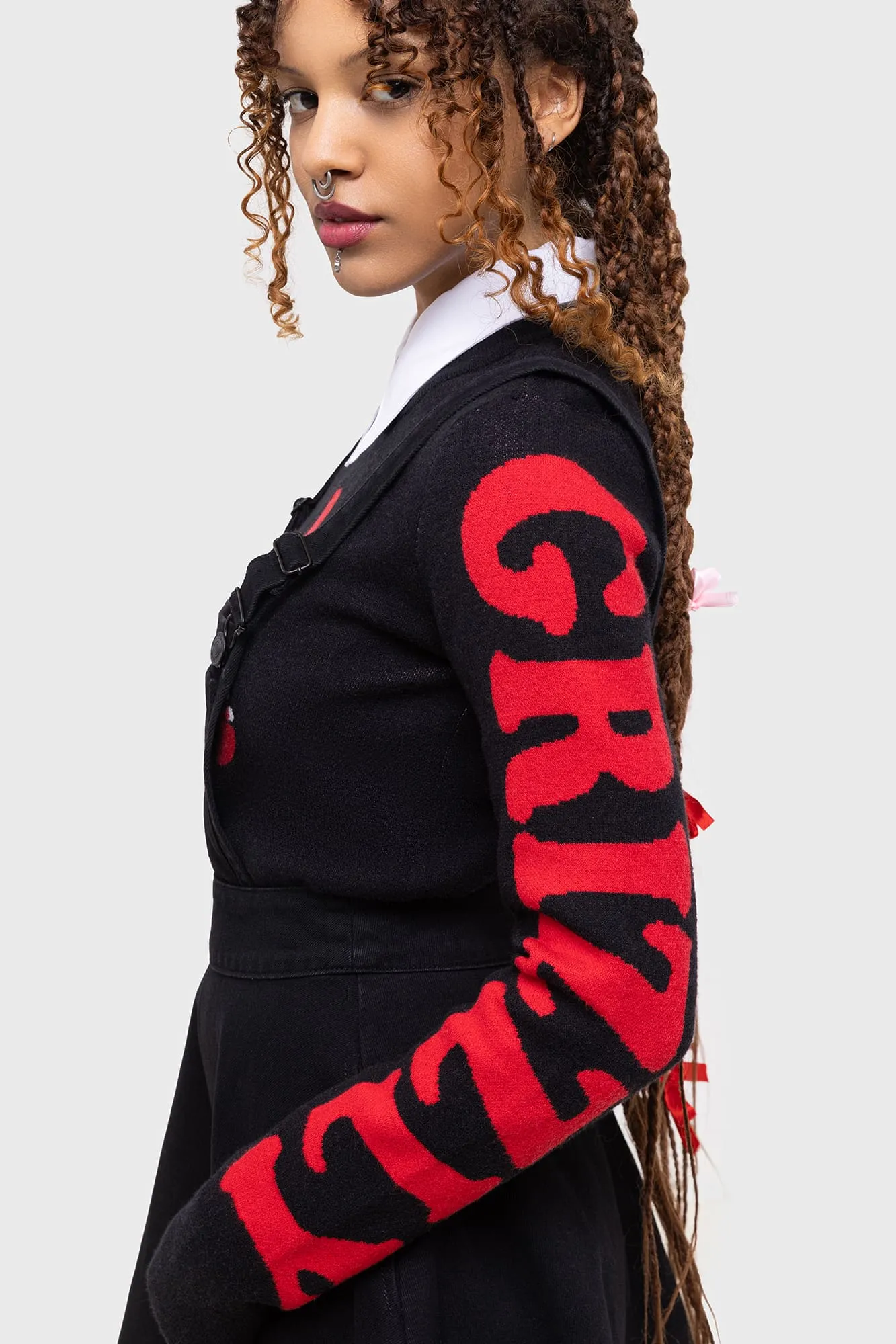Naughty Grizzly Knit Sweater Polished Feel Pure Detail