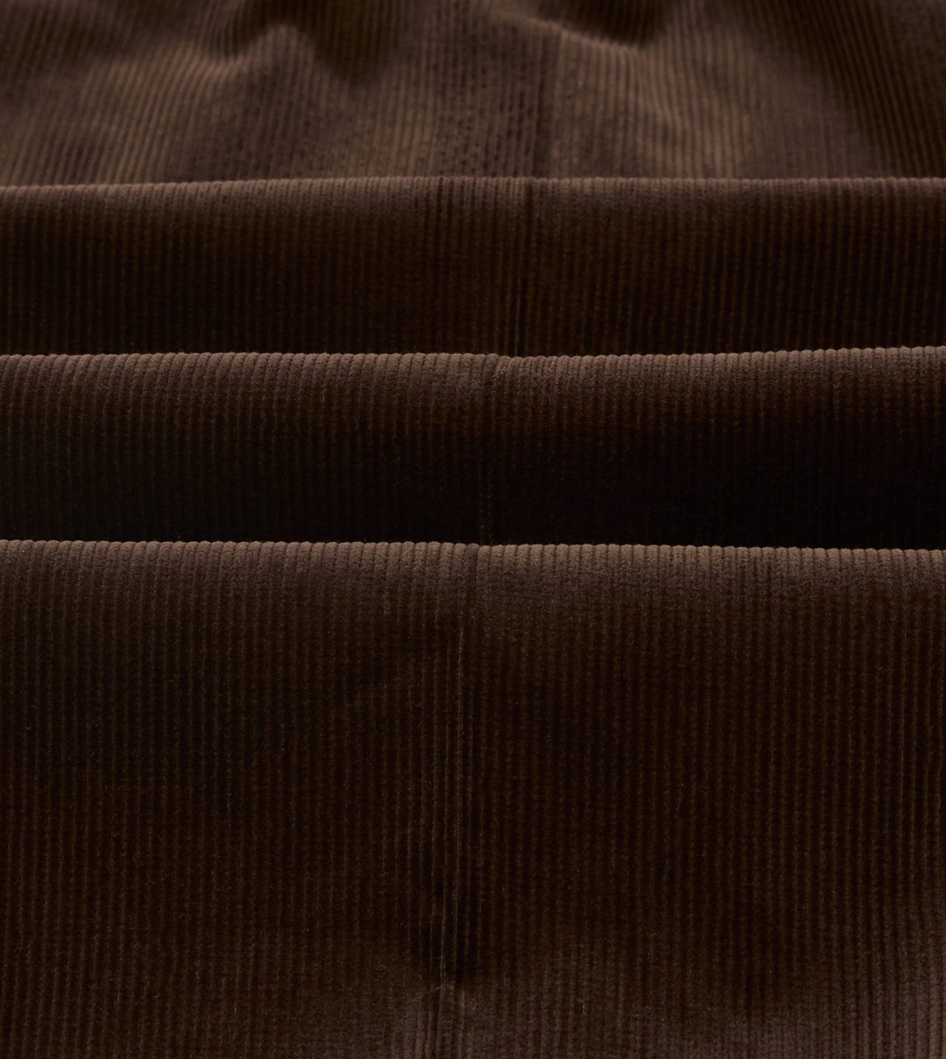 Sleek Comfort Slim Fit Design Brown Mid-Wale Corduroy Single Pleat Trouser