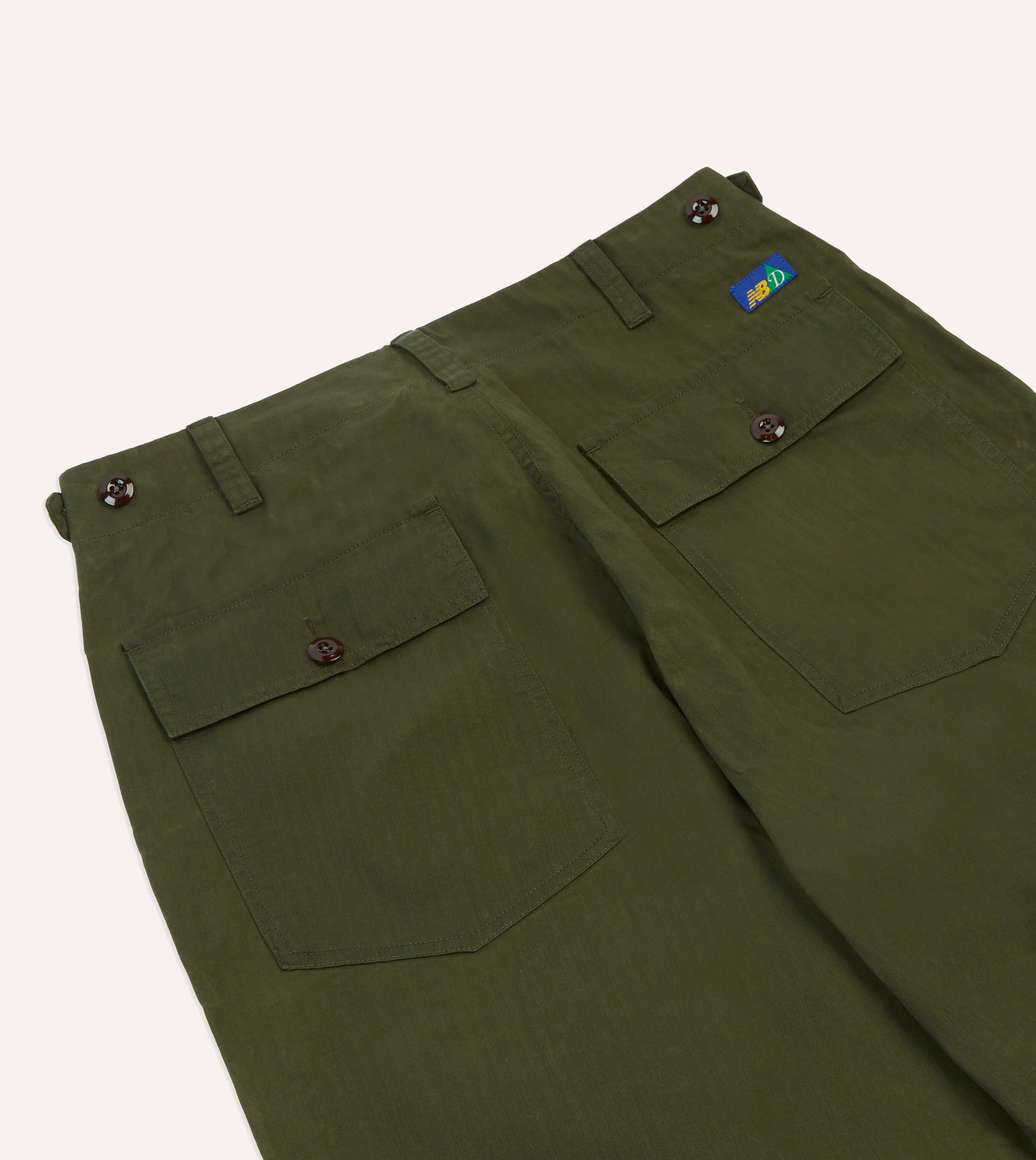Drake??s and New Balance Waxed Herringbone Cotton Games Trousers Chilly Day Layers Mesh Panel