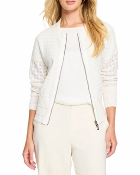 NIC ZOE Sheer Stitch Cardigan Soft Fabric