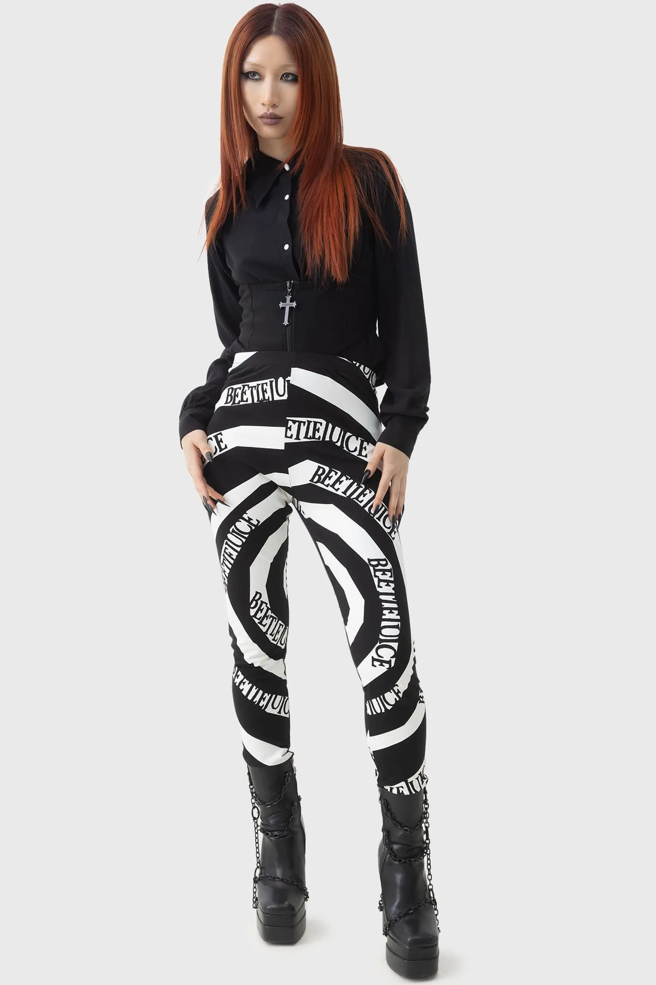 Fade Resistant Camping Gear Vertigo Spiral Leggings