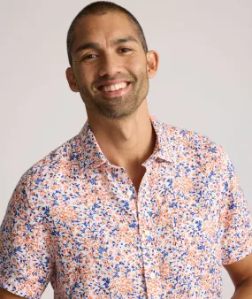 Holiday Travel Linen Short-Sleeve Ellsworth Shirt