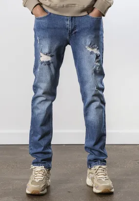SeamlessConstruction VICIOUS JEANS RIPPER BLUE