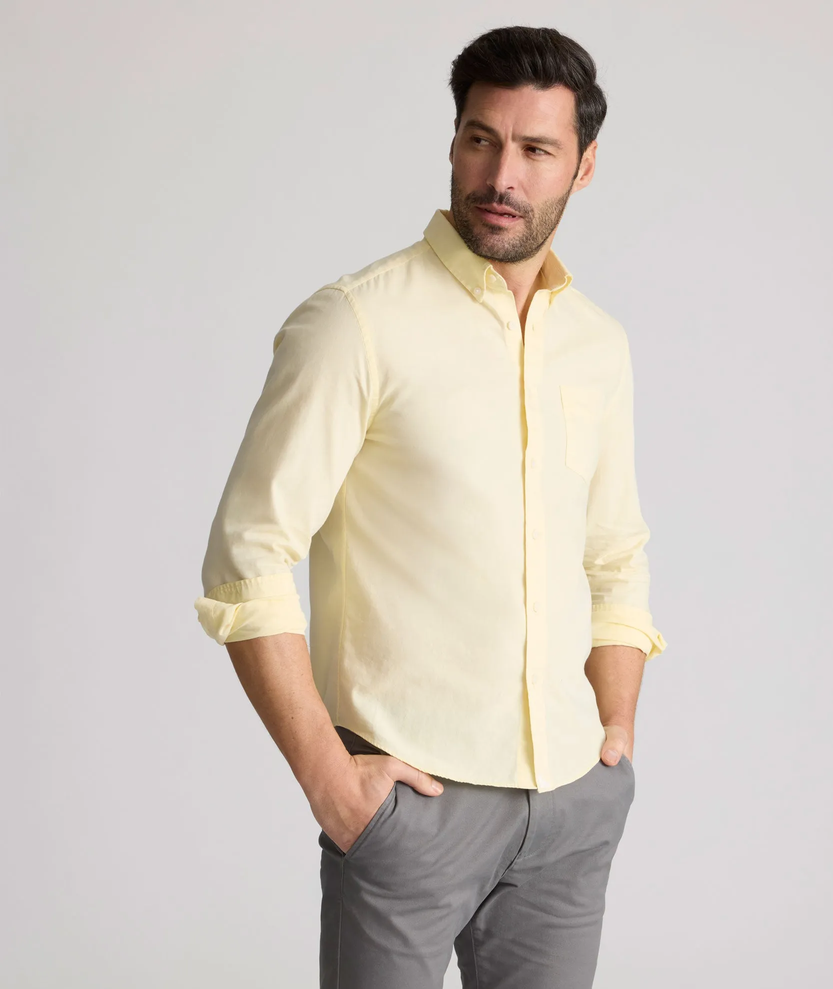 Anti Cling Fabric Vintage Wash Farnsworth Shirt
