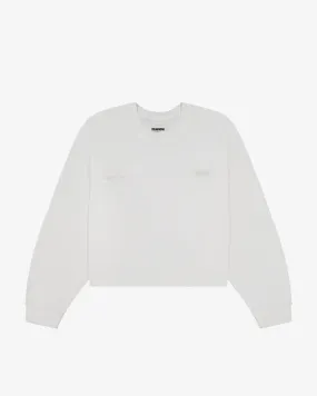 Waffle Longsleeve | White StretchFabric Sporty Look