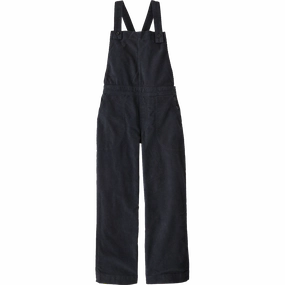 Women's Stand Up Cropped Corduroy Overalls Minimal Stretch Fit Active Comfort Fit