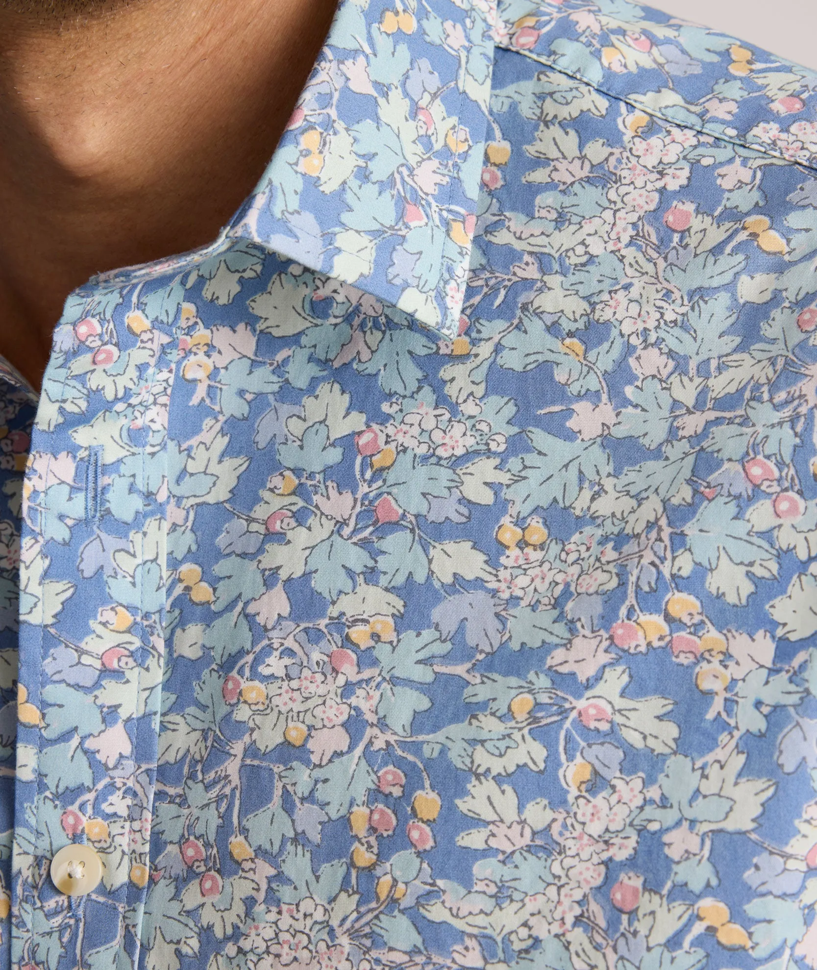 Layered Look Vintage Wash Short-Sleeve Meriwether Shirt