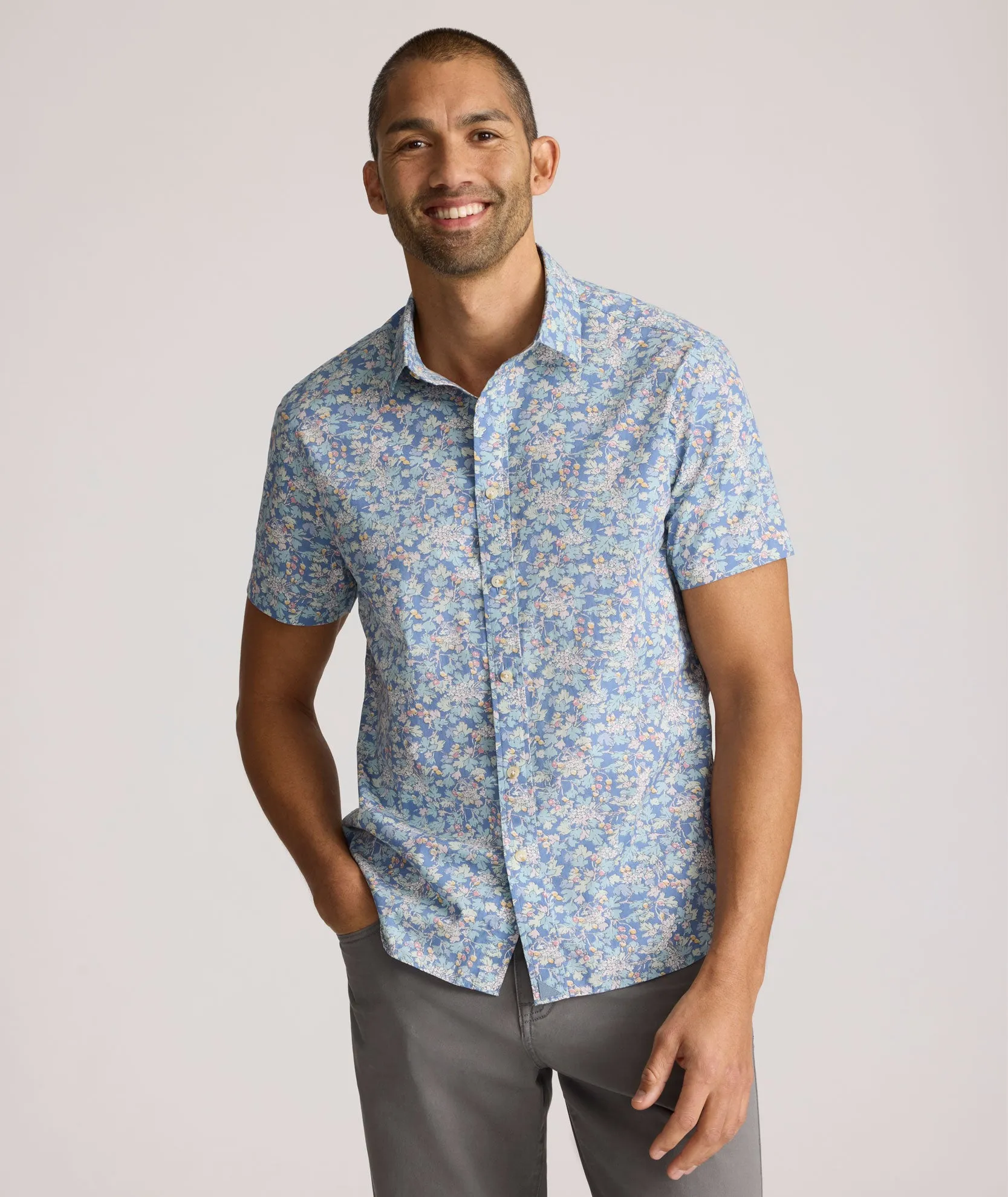 Anti Odor Treatment Vintage Wash Short-Sleeve Meriwether Shirt