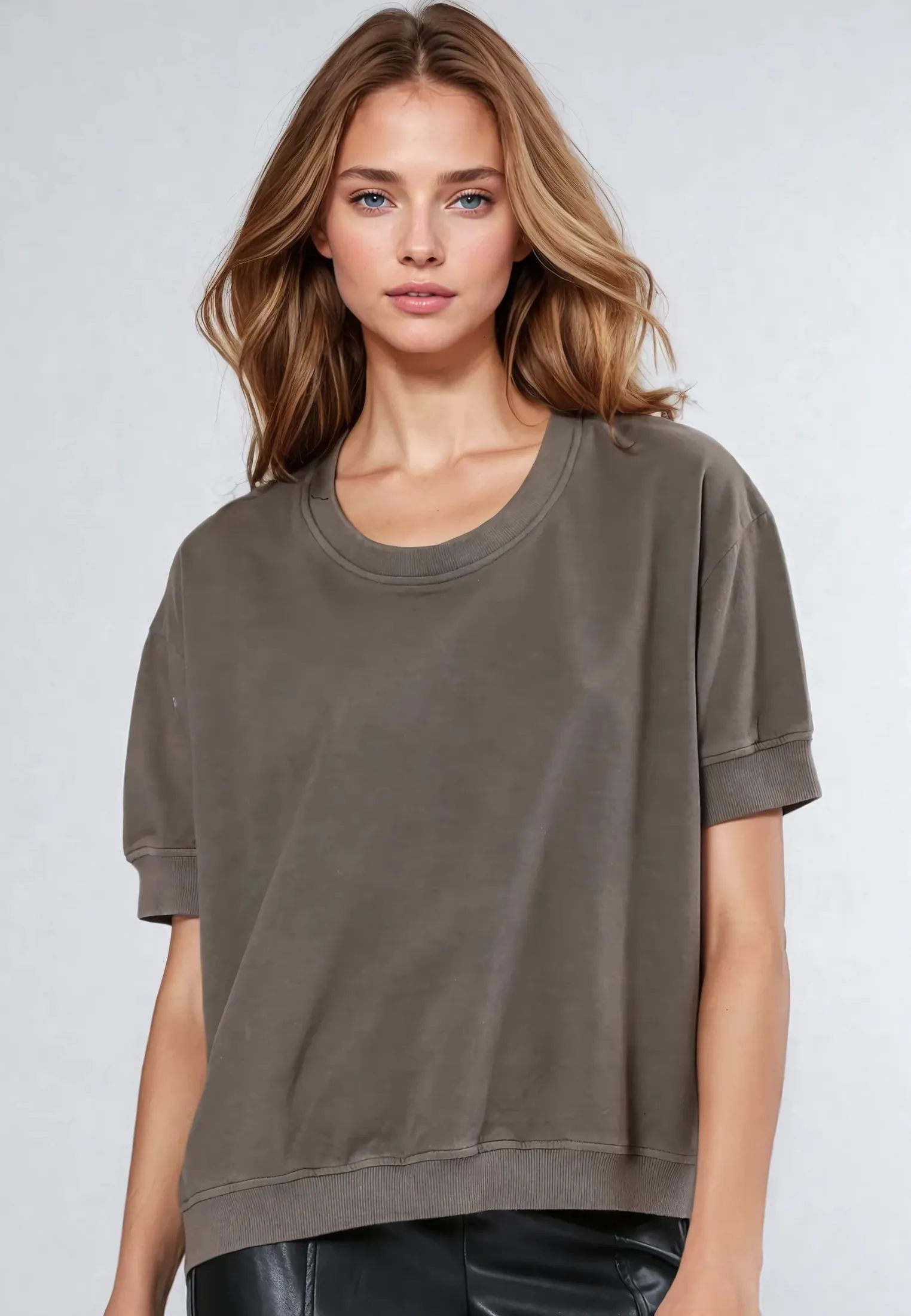 CITRINE TOP KHAKI Casual Vibes Street Trendy