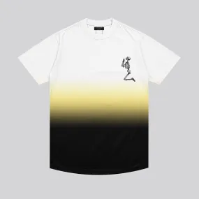 PRAYING SKELETON PALE YELLOW T-SHIRT Formal Style Odor Control Finish