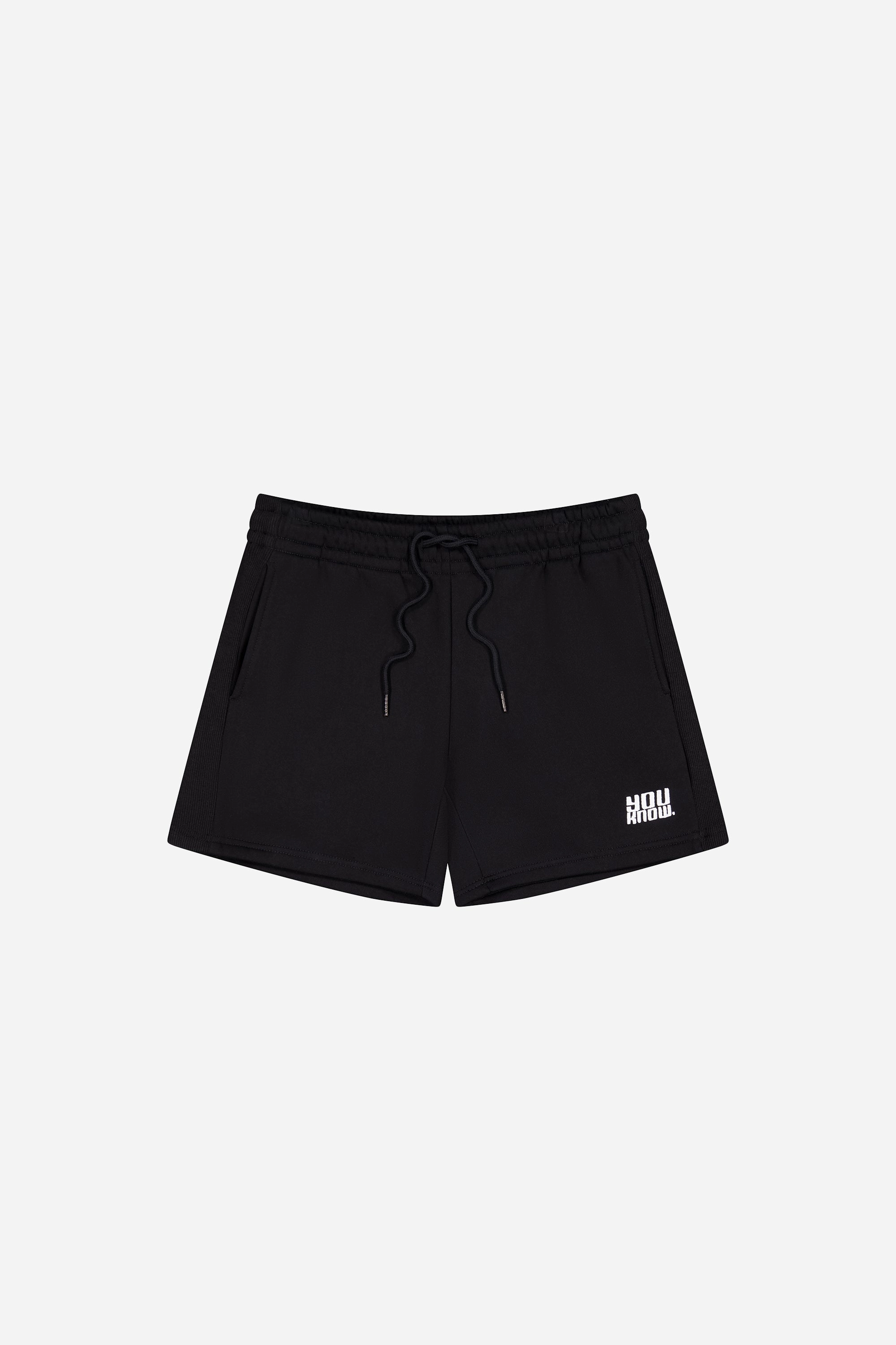 Back pockets WARM UP SHORTS | Black