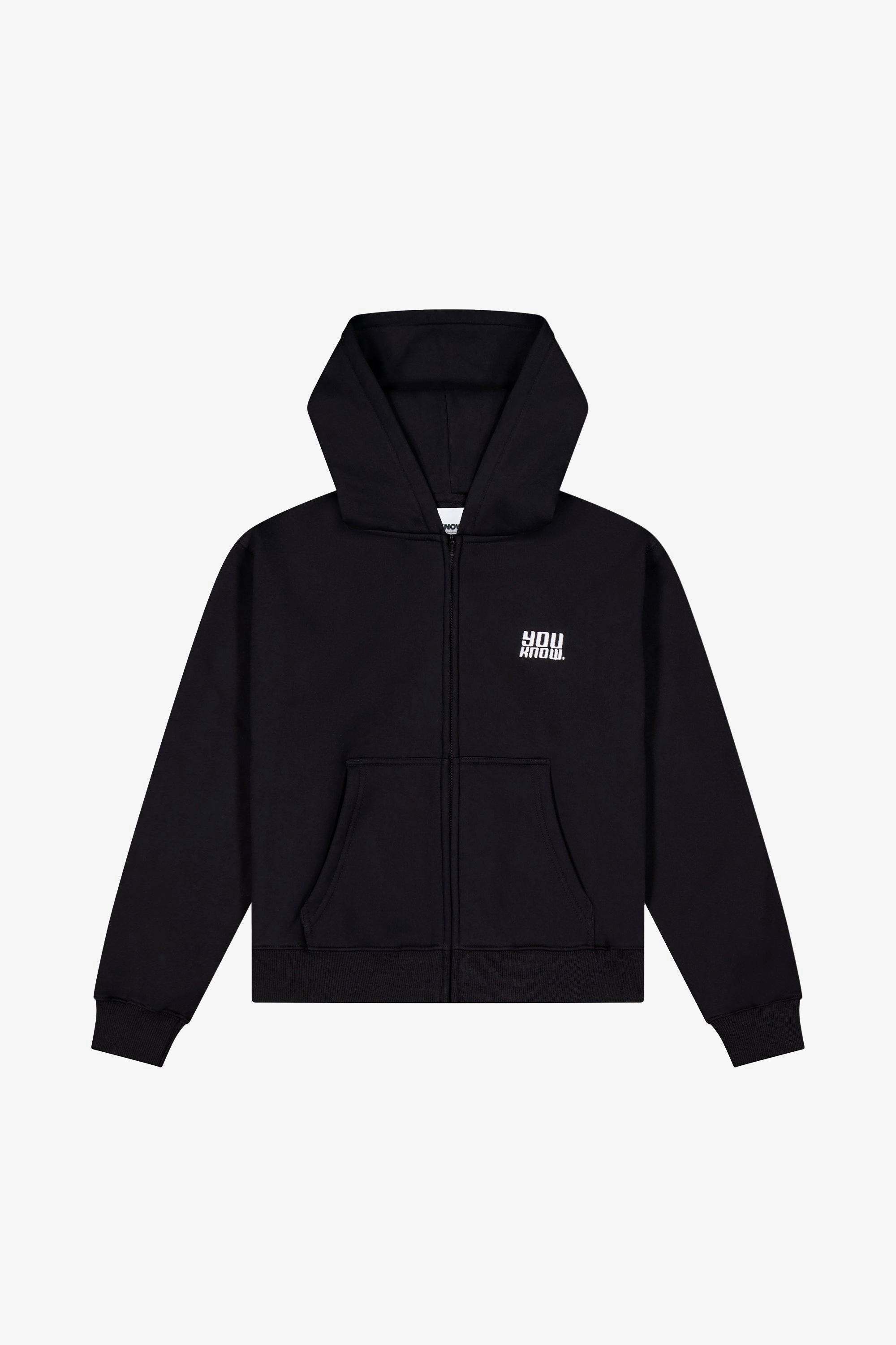 Walrus like WARM UP ZIP UP HOODIE | Black