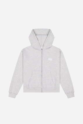 WARM UP ZIP UP HOODIE | Grey Cougar like Cozy Vibe