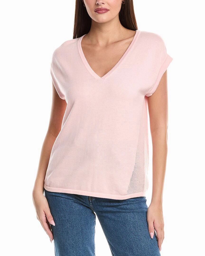 Luxe Touch WISPR Veronica Silk-Blend Sweater T-Shirt