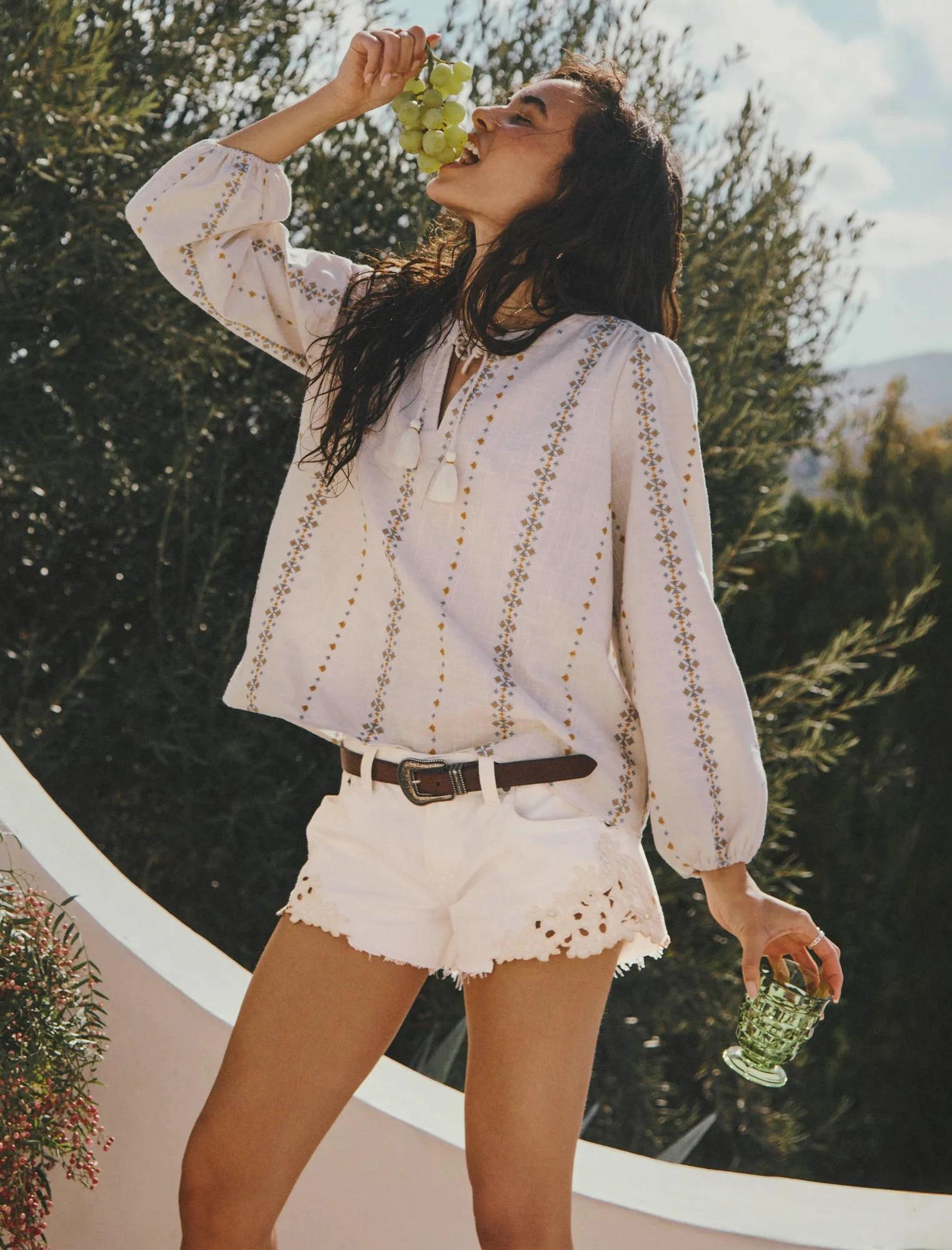 Vented Hem Details Trend Essential Lucky Brand Women's Low Rise Festival Short