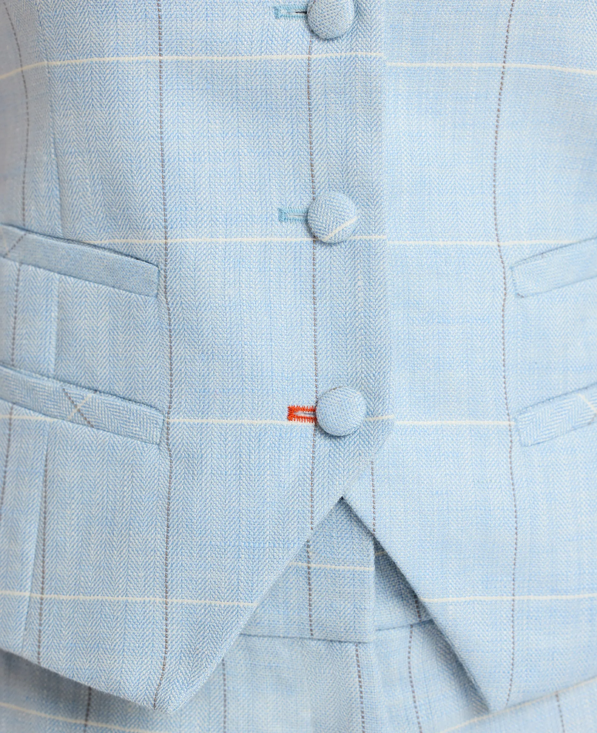 Tania Wool Blend Check Waistcoat Temperature Regulating Membrane
