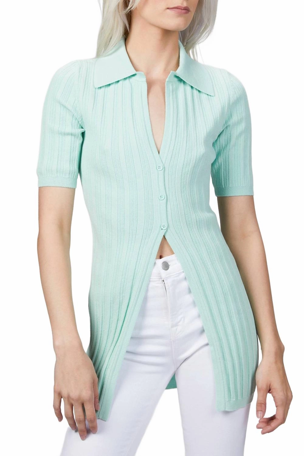 Waverly Knit Top In Mint Casual Layering Casual Outfit
