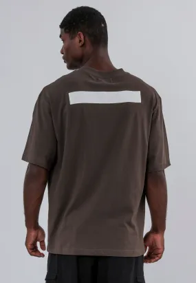 AllSeasonWear Striped modernity WEBBING T-SHIRT DESERT TAUPE