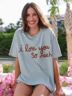 Outdoor Leisure Look Soft Breathable Take It In Cotton Tee - I Love You