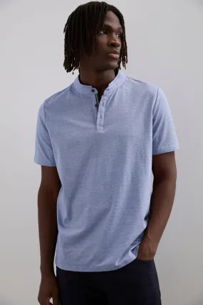 Henley T-Shirt With Neck Detail PreShrunkCotton SkinFriendlyFibers