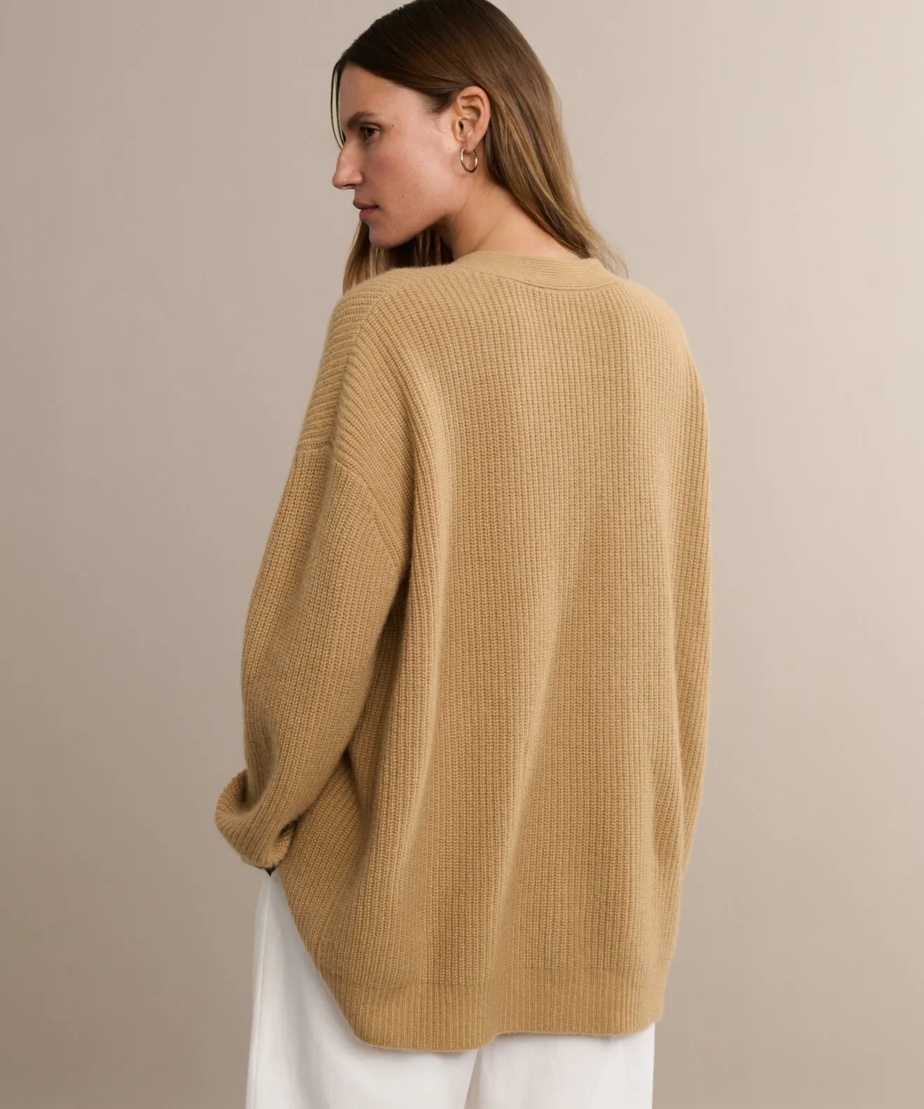 Cashmere Cocoon Cardigan ZeroWaste Knitting Technique