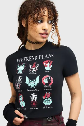 Anti Static Fabric Weekend Plans Tee