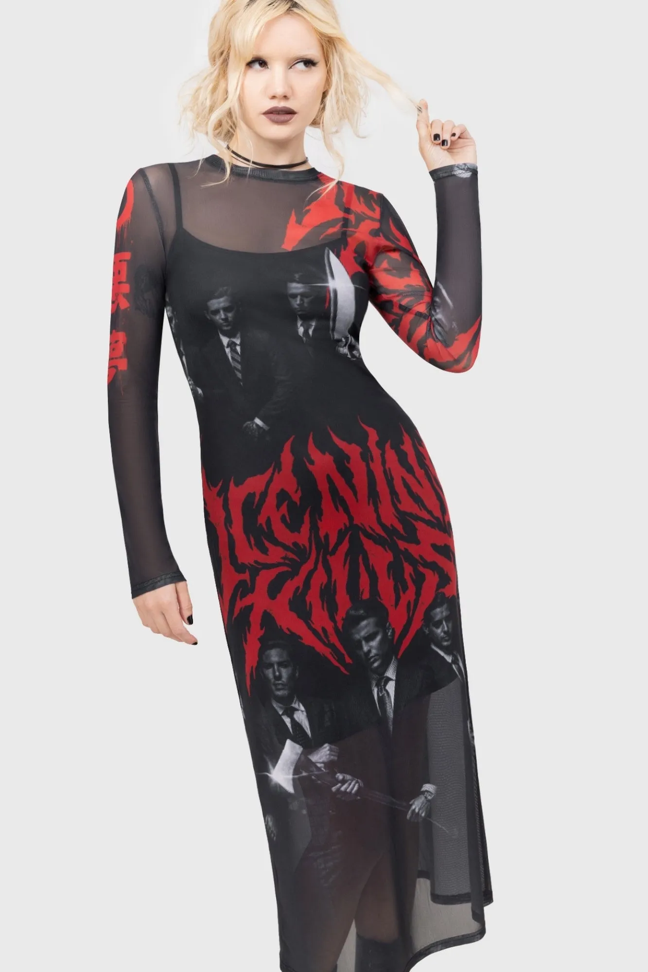 Welcome To Horrorwood Maxi Dress Perfect Proportion