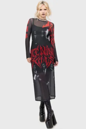 Welcome To Horrorwood Maxi Dress Casual chic dress