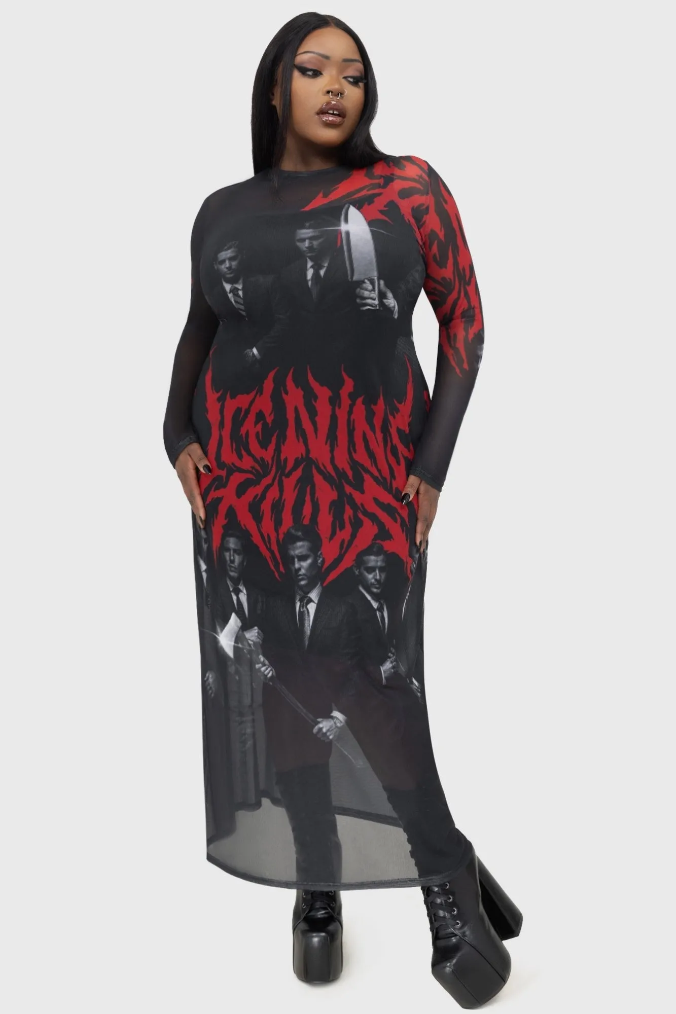 Flare Breeze Welcome To Horrorwood Maxi Dress