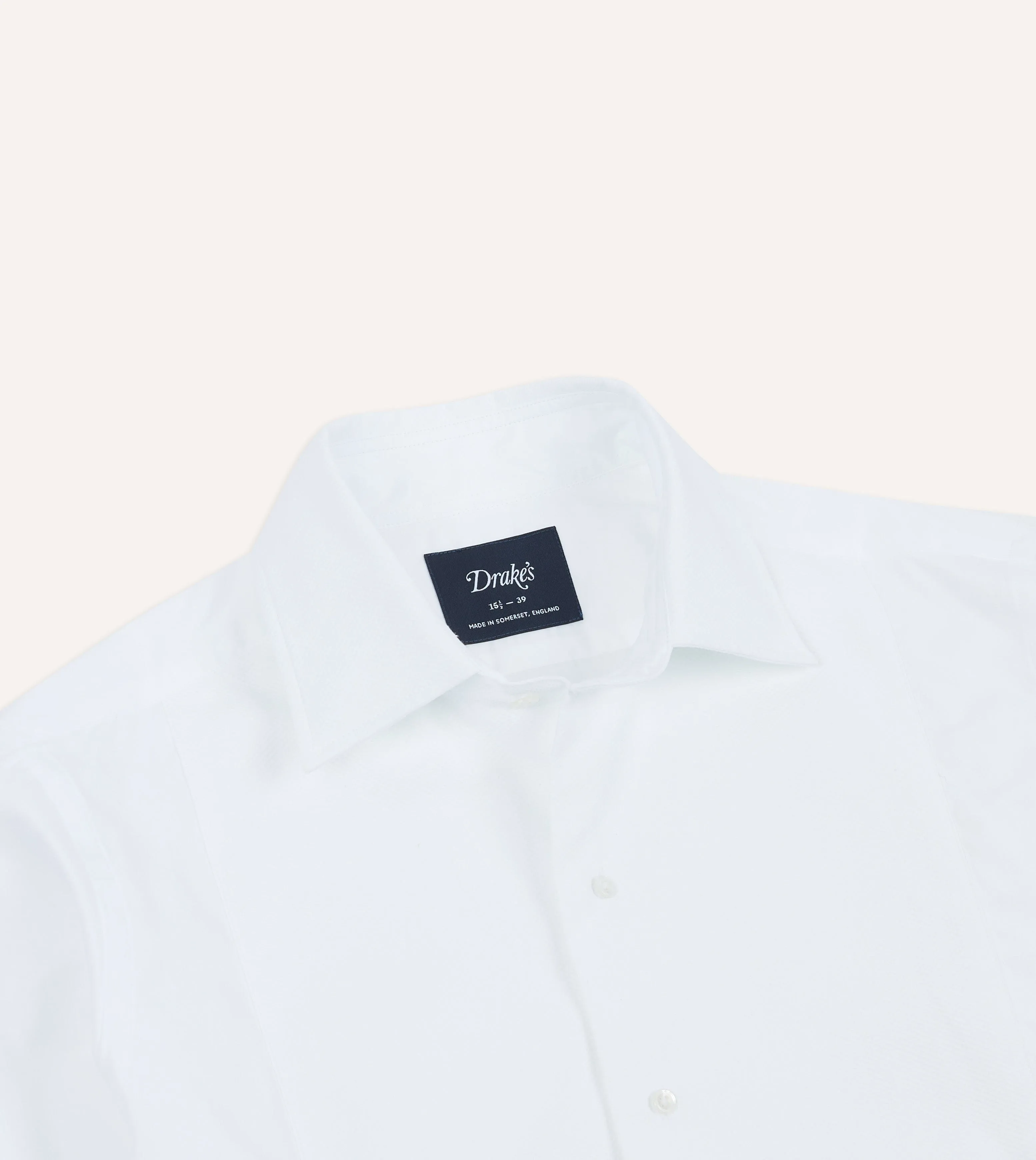 White Cotton Bib Front Dinner Shirt All day wearability