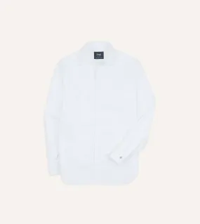 White Cotton Bib Front Dinner Shirt Seasonal Collection