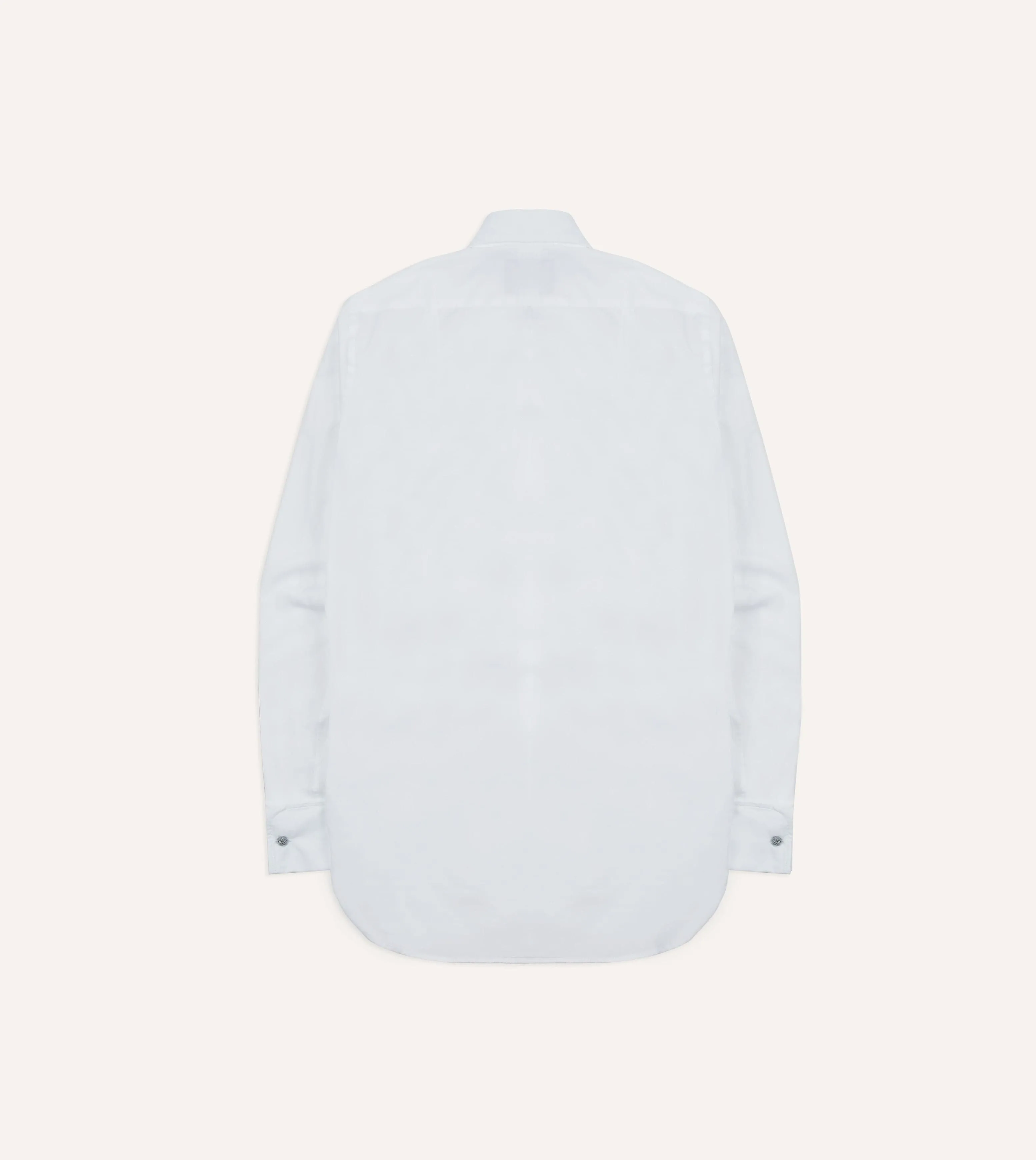 Non Iron Fabric Networking Session White Cotton Bib Front Dinner Shirt