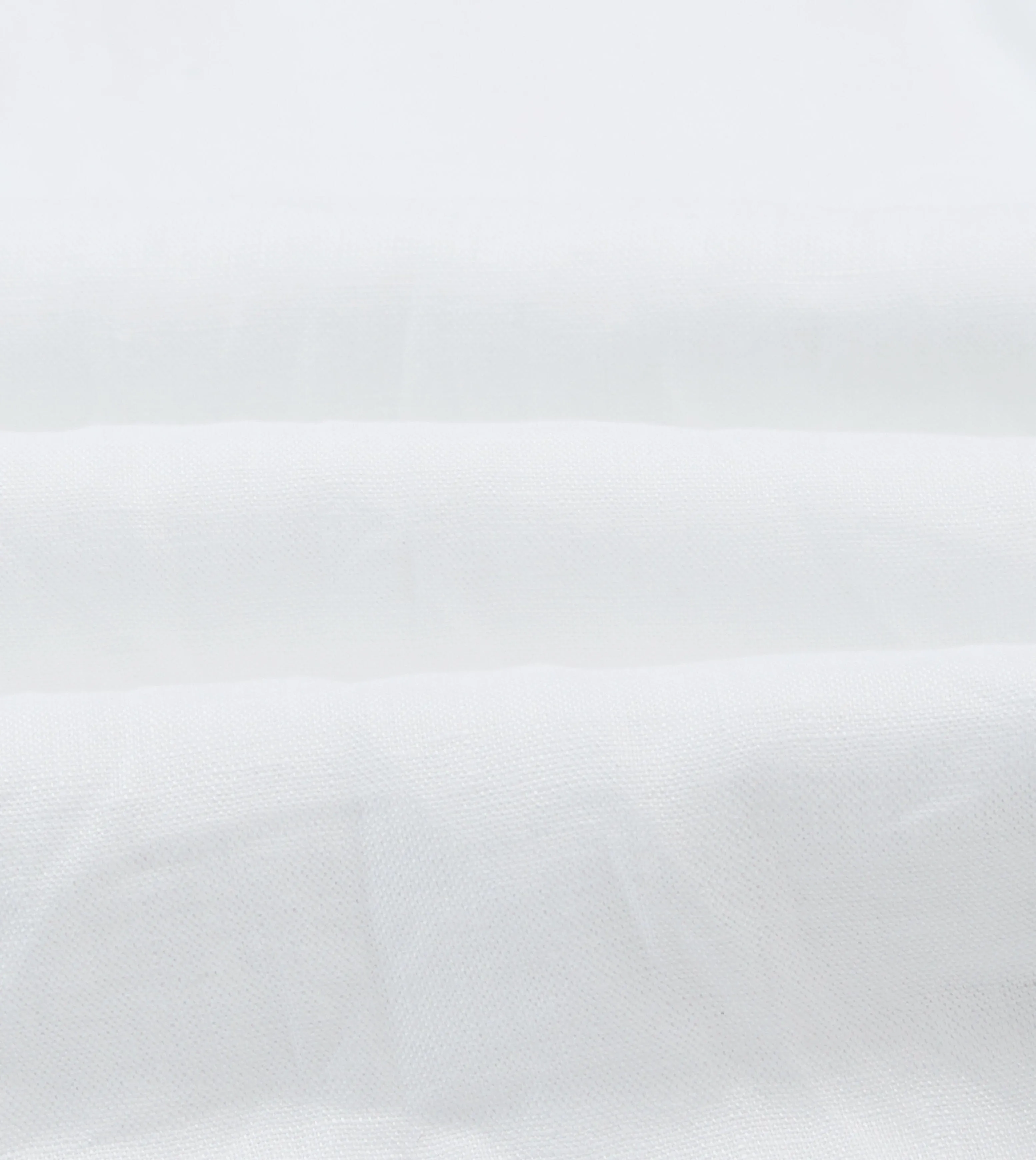 Striped Design Comfortable fit White Linen Long Point Collar Popover Shirt