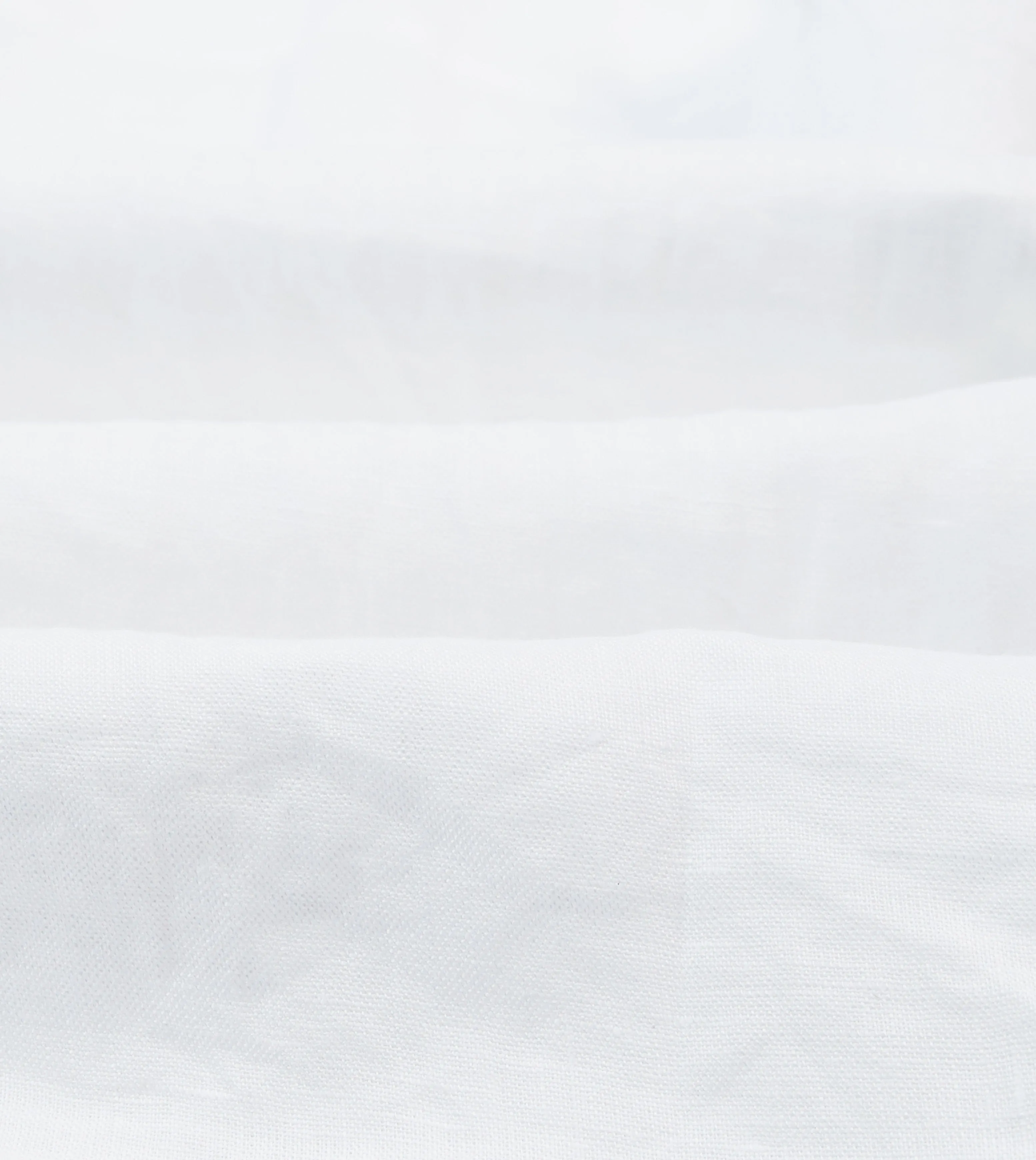 shopping spree White Linen Mandarin Collar Popover Shirt