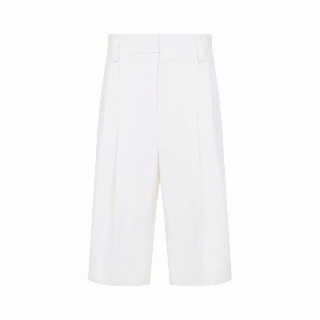 CompactPackable Stylish Outfit White Cotton Bermuda Shorts