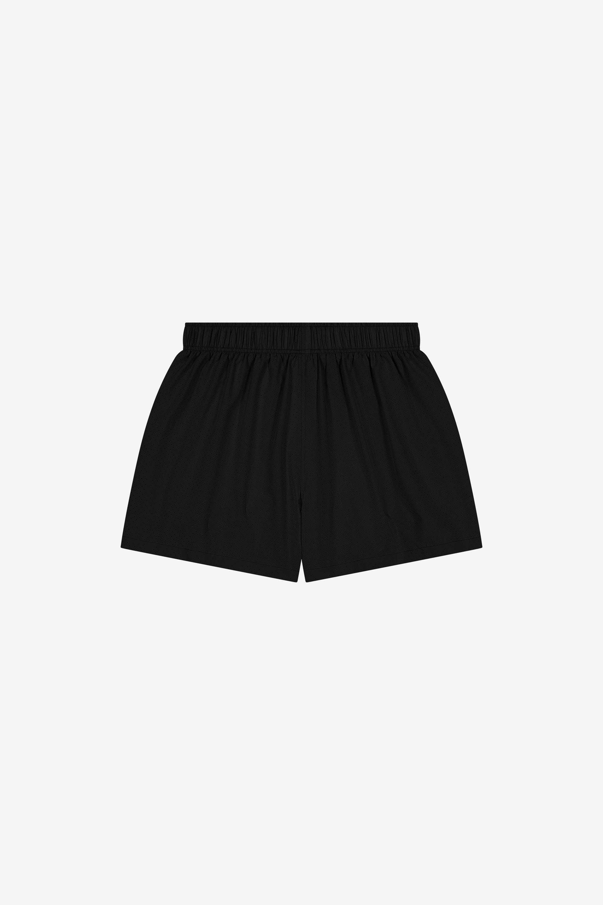 Hypoallergenic Lining Wide Leg Silhouette YK Move Motion Running Shorts | Black