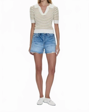 Wrinkle resistant fabric Nova High Rise Short In Abroad Vintage