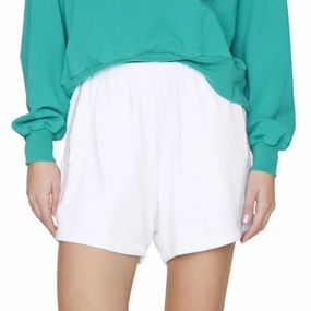 Warm Days School Uniform Shayla Sweatshort In White Prism