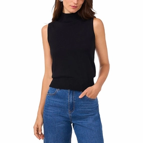 Womens Ribbed Trim  Knit Mock Turtleneck Sweater Comfortable Choice