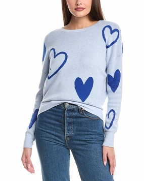 Cold Weather Gear WISPR Heart Victory Silk-Blend Sweater