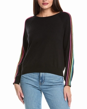 WISPR Sporty Stripe Mini Silk-Blend Sweater Anti Pilling Treatment