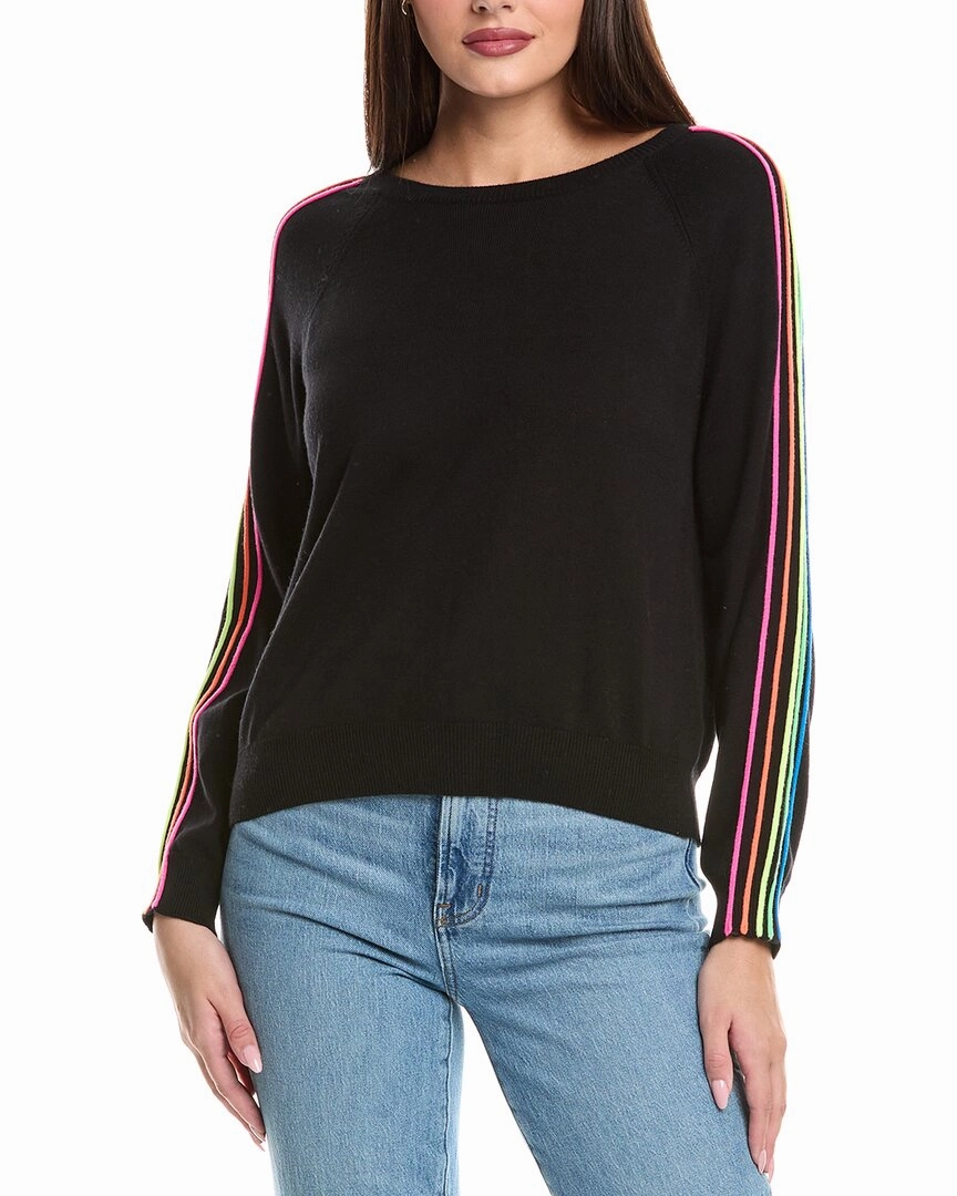 WISPR Sporty Stripe Mini Silk-Blend Sweater Biodegradable Fiber Option Winter Comfort Wear