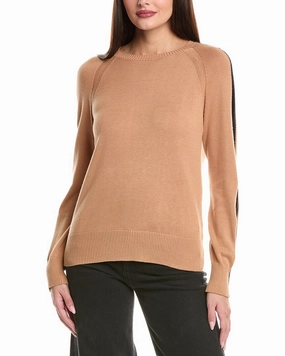 WISPR Stripe Up Silk-Blend Sweater Modern Knit Classic Look